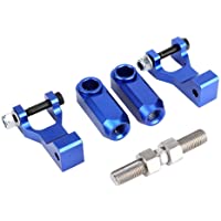 Dingln ATV Kit de descenso trasero delantero ajustable para Yamaha Raptor 350660700(Azul)
